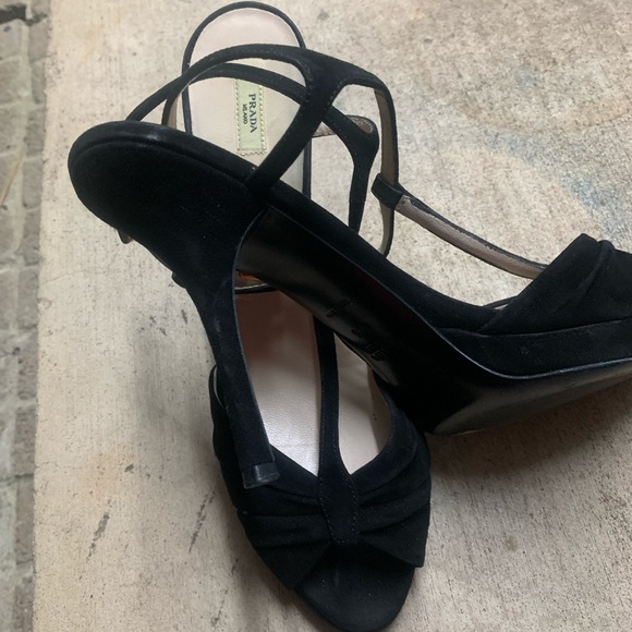 Prada black suede heels - Picture 3 of 4